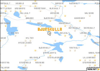 map of Bjurskulla