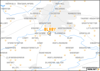 map of Blaby