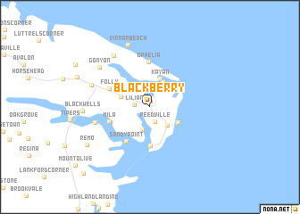 map of Blackberry