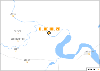 map of Blackburn