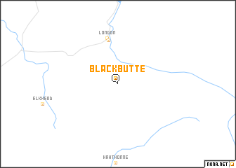 map of Black Butte