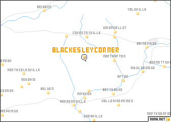 map of Blackesley Corner