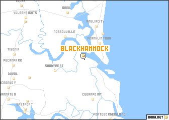 map of Black Hammock