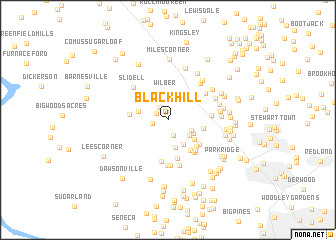 map of Black Hill
