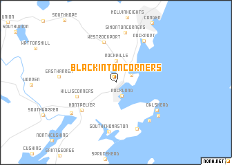 map of Blackinton Corners