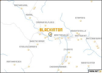 map of Blackinton