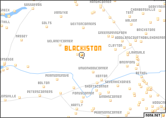 map of Blackiston