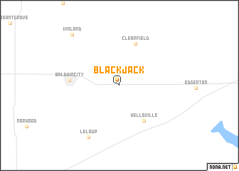 map of Black Jack