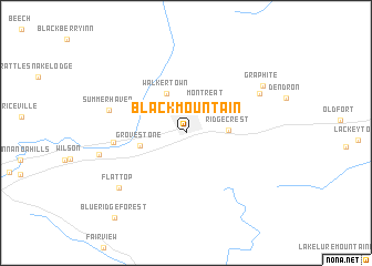 map of Black Mountain