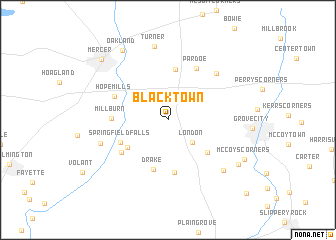 map of Blacktown