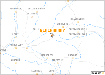 map of Blackwarry