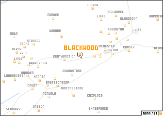 map of Blackwood