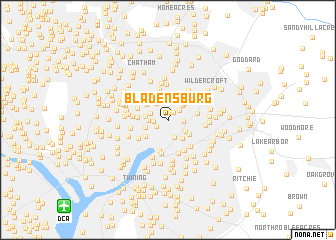 map of Bladensburg