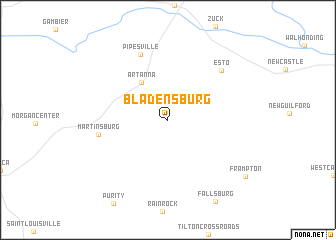 map of Bladensburg