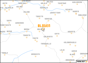 map of Bladen