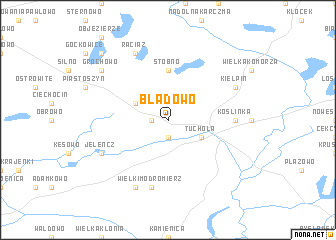 map of Bladowo