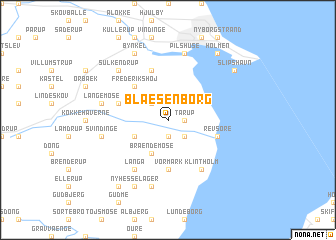 map of Blæsenborg