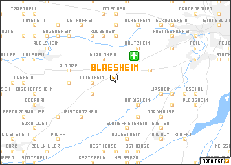 map of Blaesheim