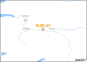 map of Blåflat