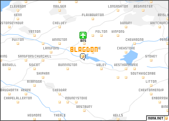 map of Blagdon