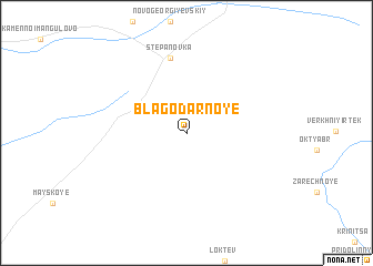 map of Blagodarnoye