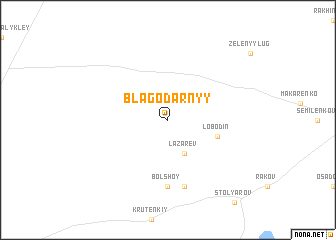 map of Blagodarnyy