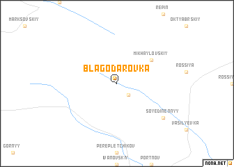 map of Blagodarovka