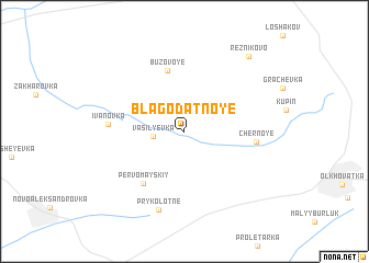 map of Blagodatnoye