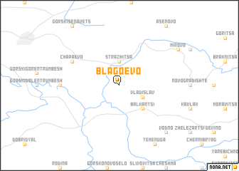 map of Blagoevo