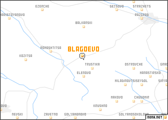 map of Blagoevo