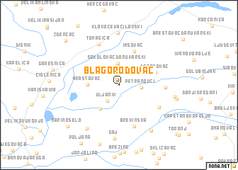 map of Blagorodovac