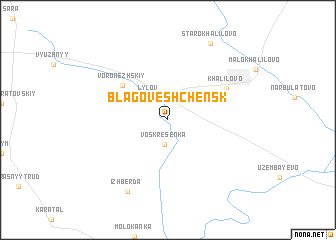 map of Blagoveshchensk