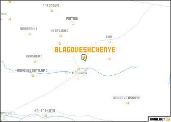 map of Blagoveshchen\