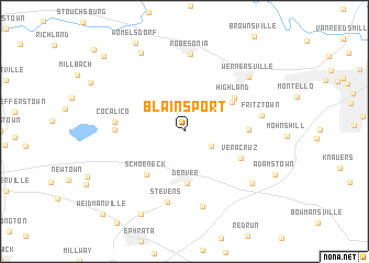 map of Blainsport