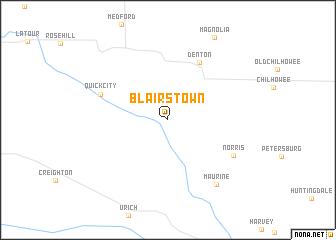 map of Blairstown