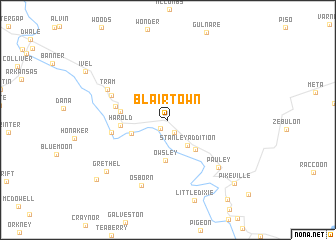 map of Blair Town
