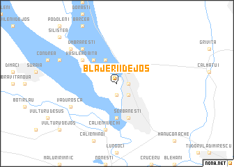 map of Blăjerii de Jos