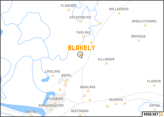 map of Blakely