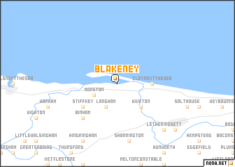 map of Blakeney