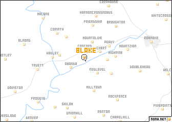 map of Blake