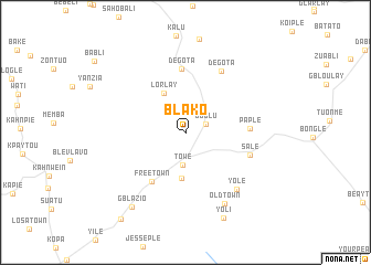 map of Blako