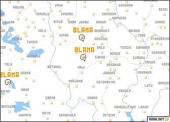 map of Blama