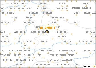 map of Blamont