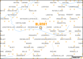 map of Blanat