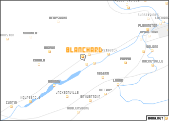 map of Blanchard