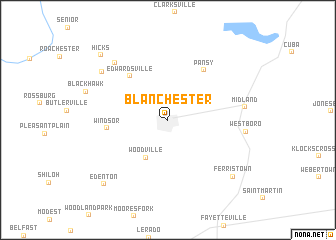 map of Blanchester