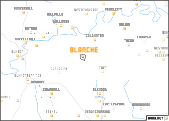 map of Blanche