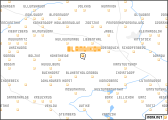 map of Blandikow
