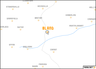 map of Bland