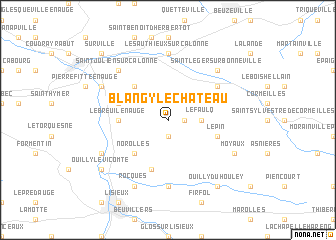 map of Blangy-le-Château